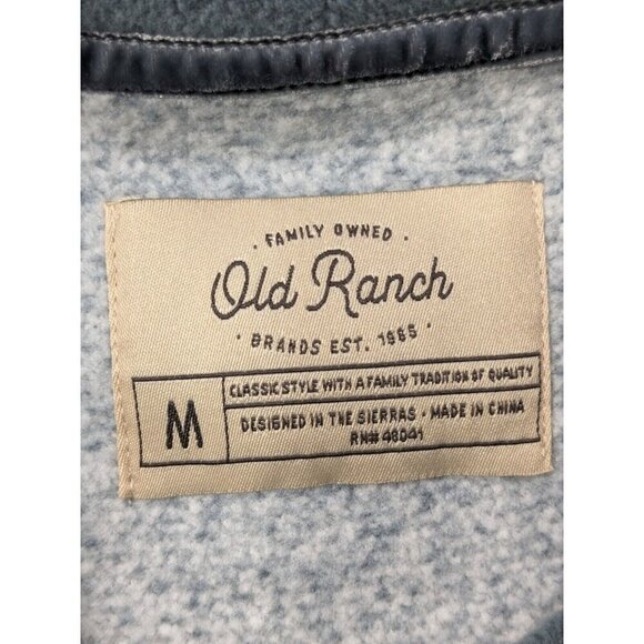 Old Ranch Talvi Pullover Shirt Medium Long Sleeve Sweater Fleece Baseball Raglan - Picture 3 of 13